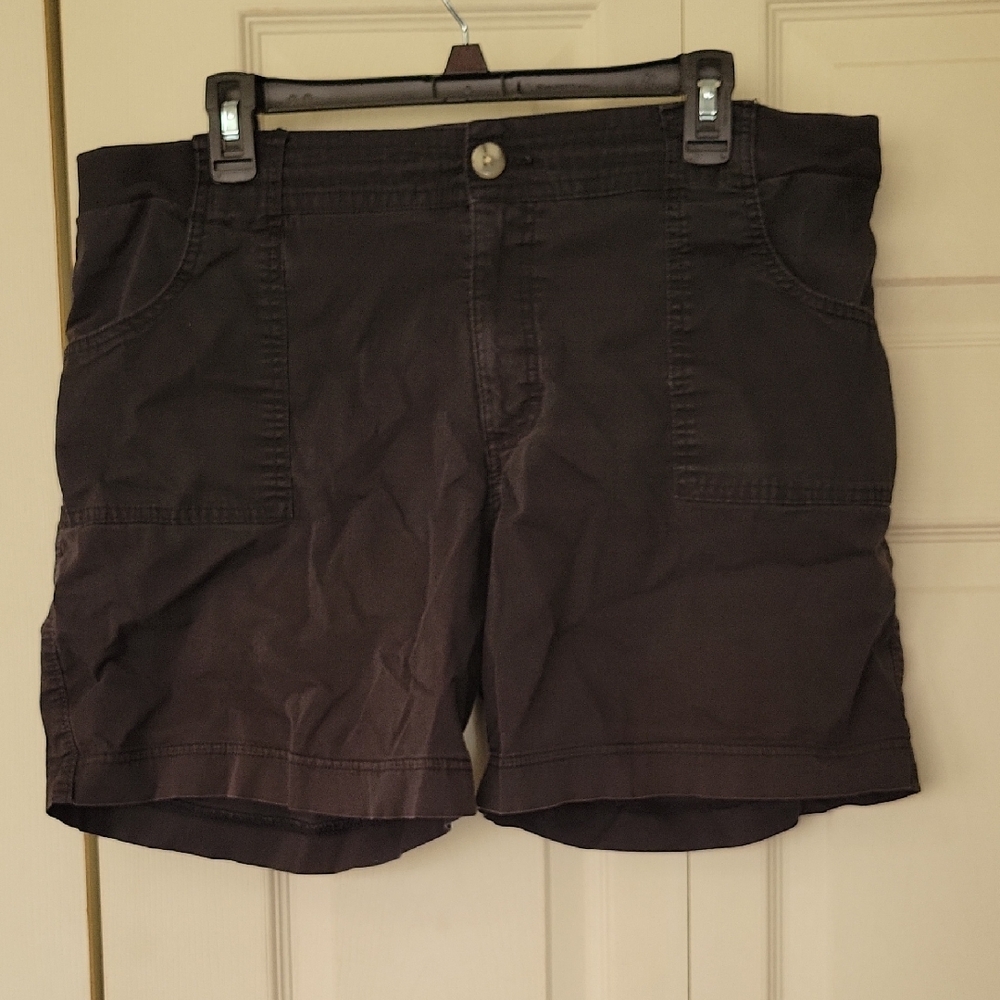 Lee Riders Black Mid Rise Womens Size 16 Shorts